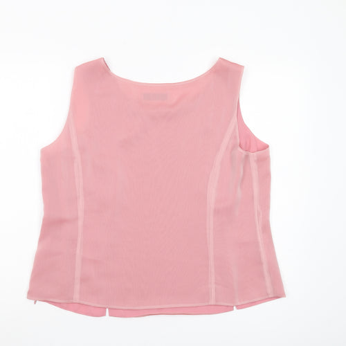 Jacques Vert Women's Pink Sleeveless Tank Top