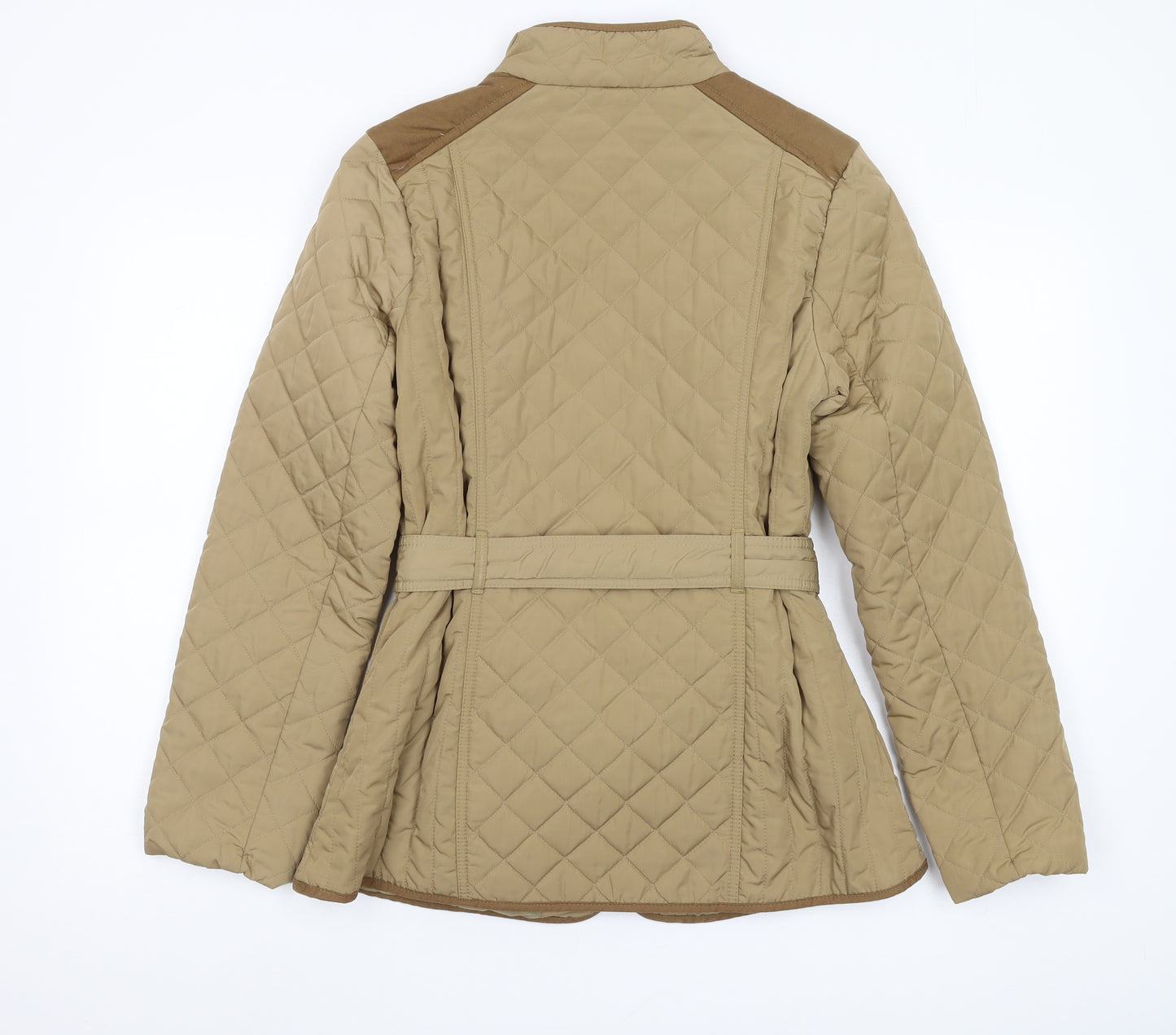 BHS Women's Beige Quilted Regular Jacket Size 12