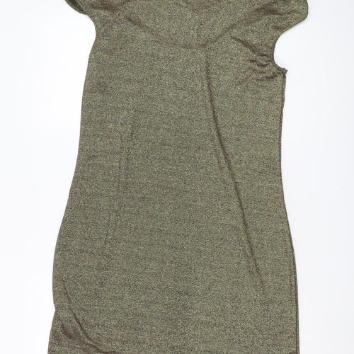 H&M Women's Brown Sleeveless Dress Size M