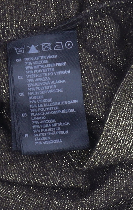 H&M Women's Brown Sleeveless Dress Size M