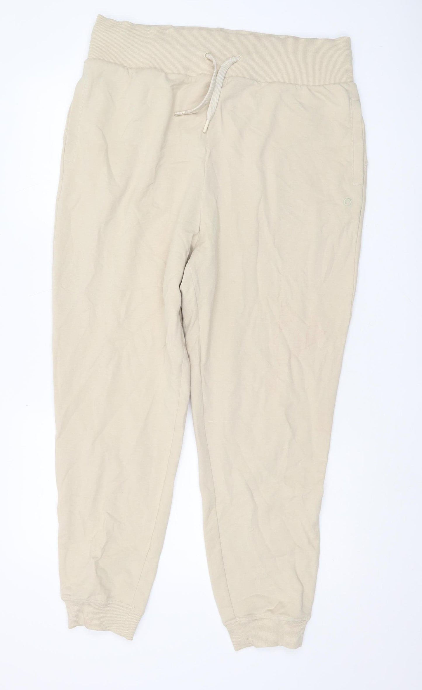 Marks and Spencer Beige Joggers, Size 16, Women's Casual Trousers