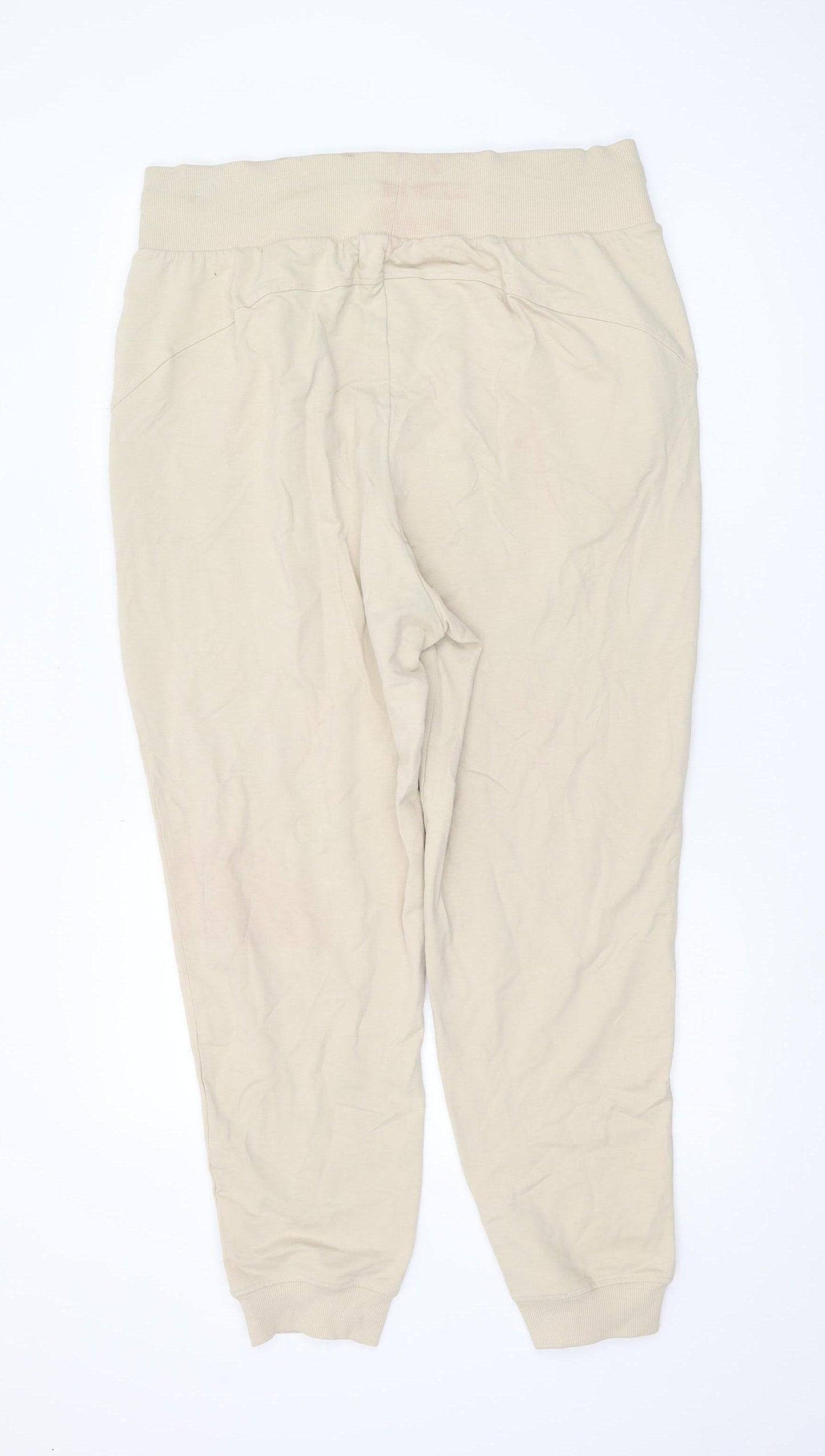 Marks and Spencer Beige Joggers, Size 16, Women's Casual Trousers