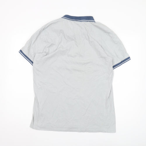 McKenzie Men's Grey Short Sleeve Polo - M