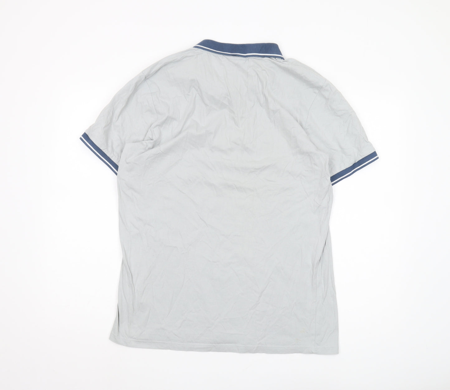 McKenzie Men's Grey Short Sleeve Polo - M