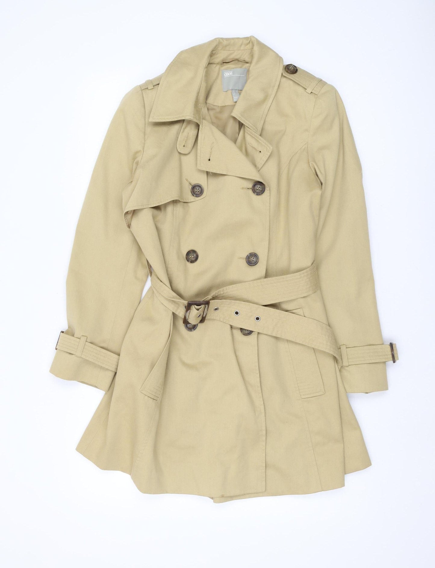 Asos Beige Women's Trench Coat Size 10