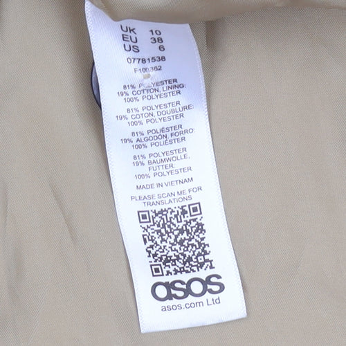 Asos Beige Women's Trench Coat Size 10