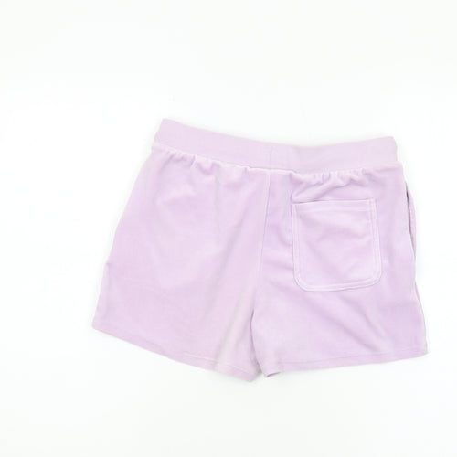 Juicy Couture Girls Purple Shorts, 14-15 Years, Elastic Waist