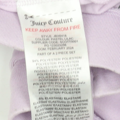 Juicy Couture Girls Purple Shorts, 14-15 Years, Elastic Waist