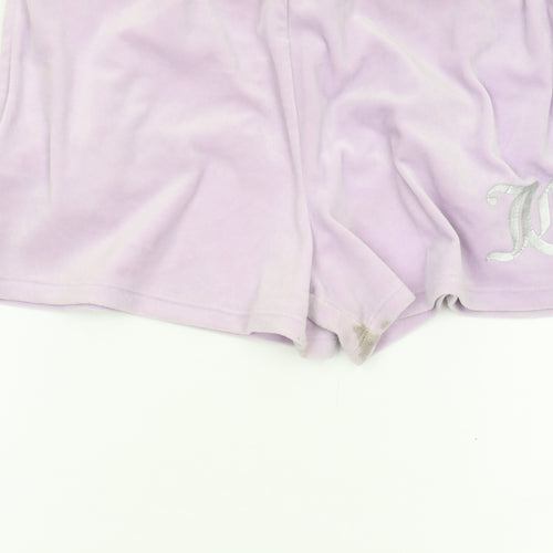 Juicy Couture Girls Purple Shorts, 14-15 Years, Elastic Waist