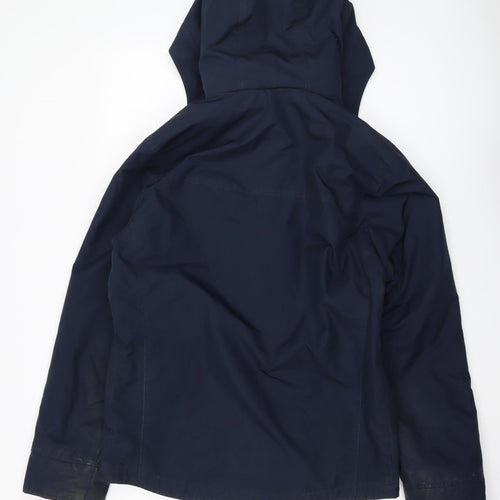 Hollister Men's Blue Hooded Jacket L - Windbreaker Style