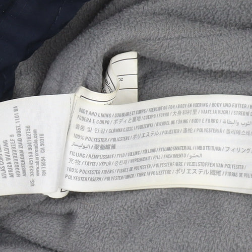 Hollister Men's Blue Hooded Jacket L - Windbreaker Style