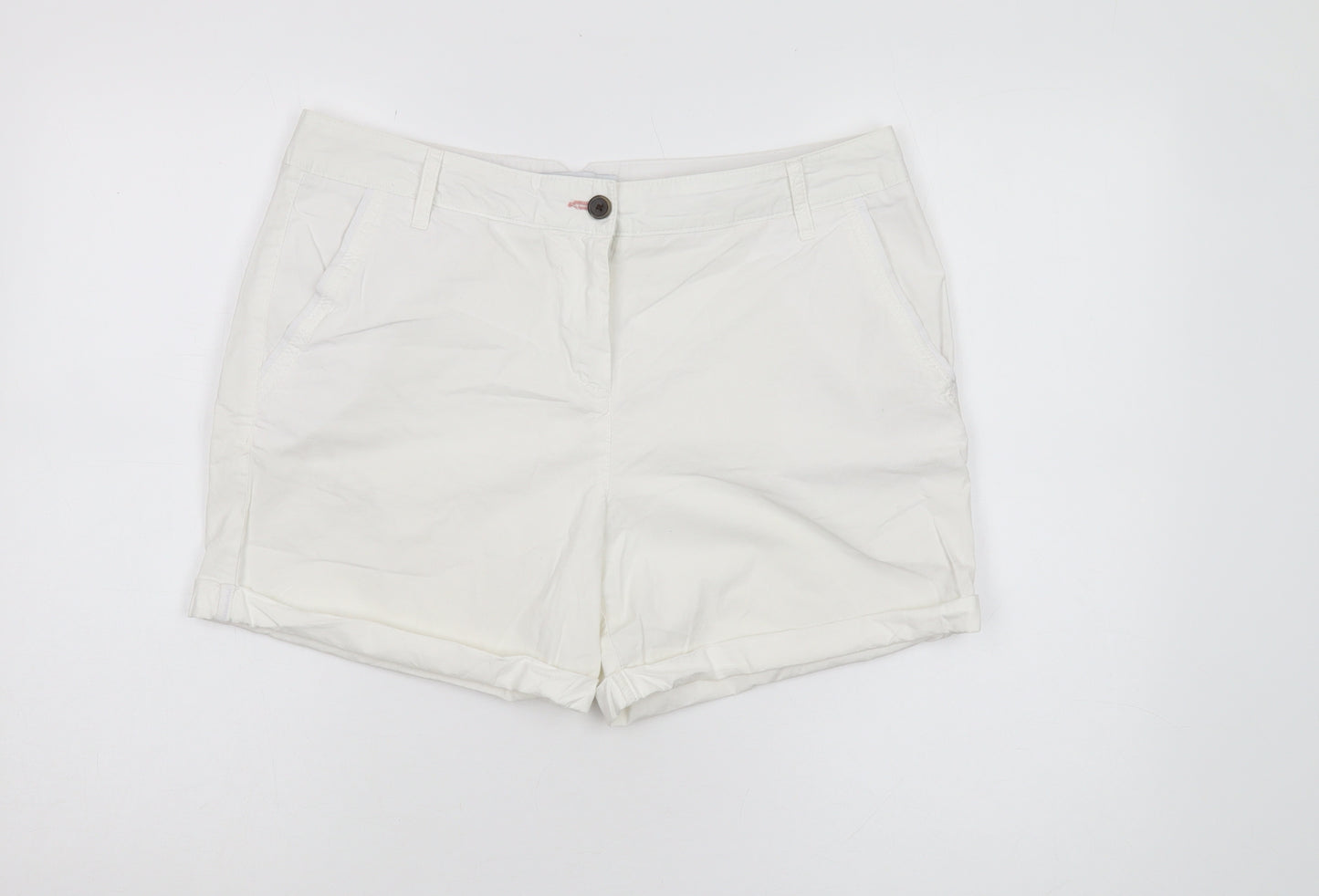 Next Women's White Chino Shorts Size 12 Casual