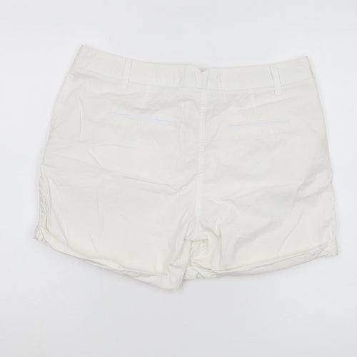 Next Women's White Chino Shorts Size 12 Casual