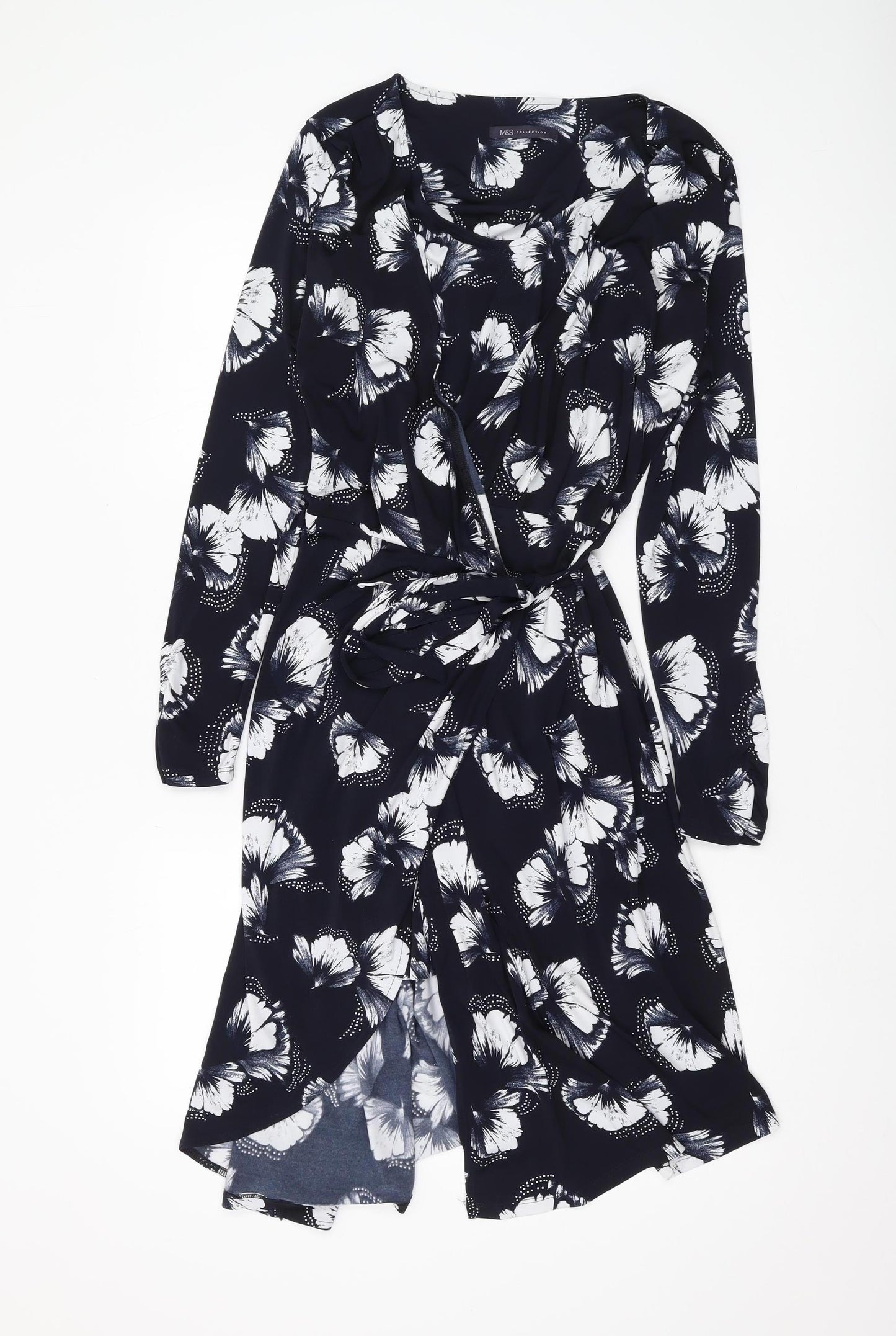 Marks and Spencer Women's Multicoloured Floral Dress, Size 14