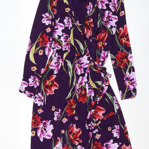Marks and Spencer Women's Floral Wrap Dress Size 14