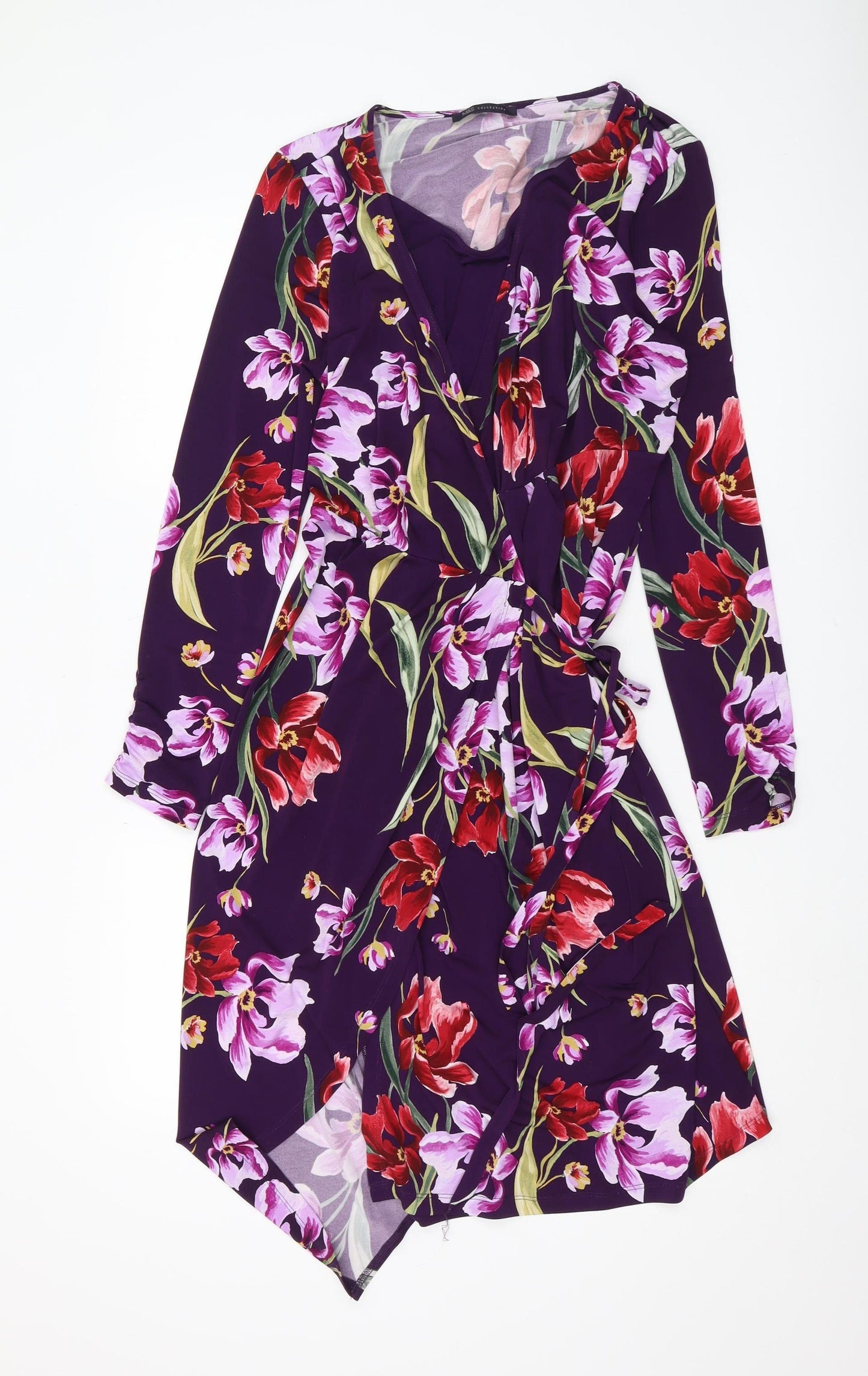 Marks and Spencer Women's Floral Wrap Dress Size 14
