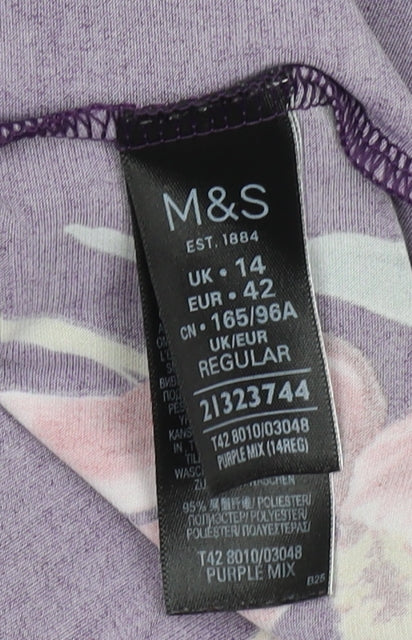 Marks and Spencer Women's Floral Wrap Dress Size 14