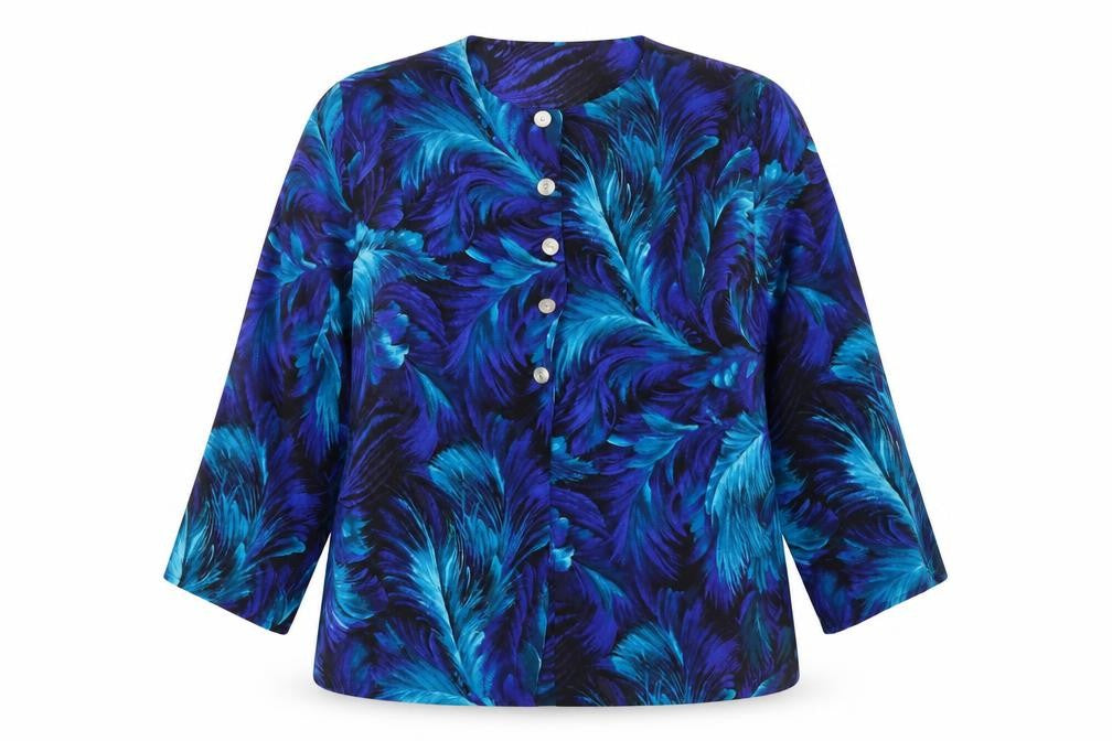 Front view of Richards Women's Multicoloured Floral Blouse, size 18