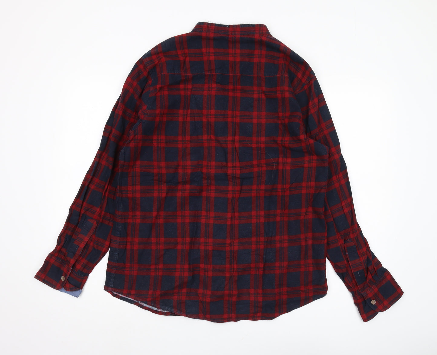 Groundwork Men's Red Plaid Button-Up Shirt L