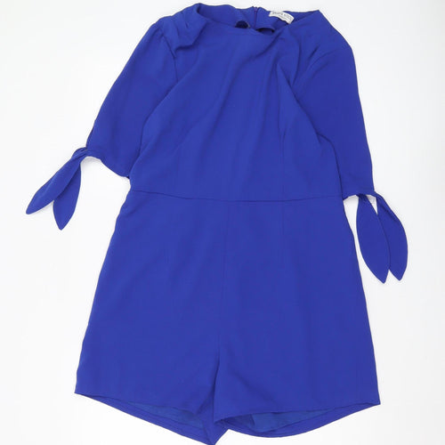 Brave Soul Women's Blue Playsuit, Size L, Casual Comfort