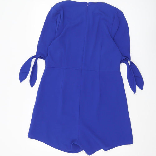 Brave Soul Women's Blue Playsuit, Size L, Casual Comfort