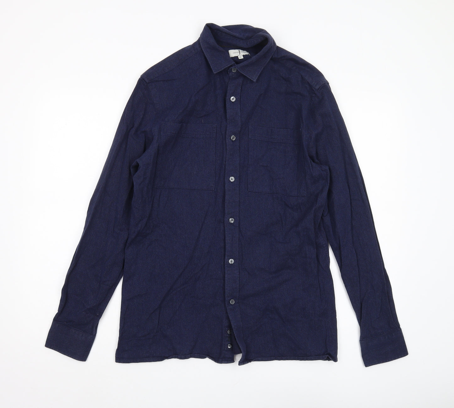 Jasper Conran Men's Blue Long Sleeve Shirt, M