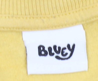 Bluey Boys Yellow Pullover Sweatshirt 6-7 Years