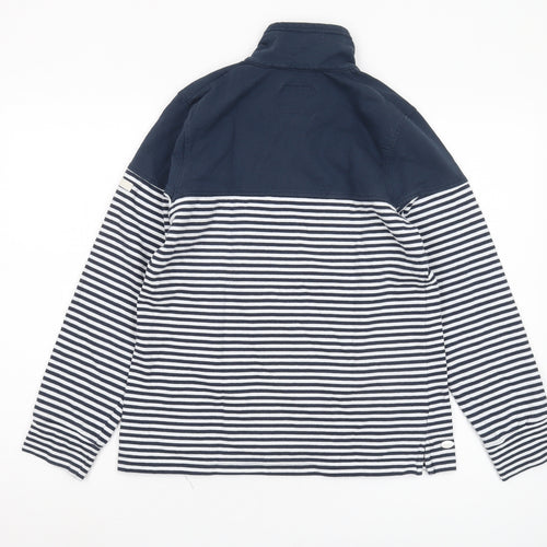 Regatta Women's Blue Striped Henley Sweatshirt Size 10