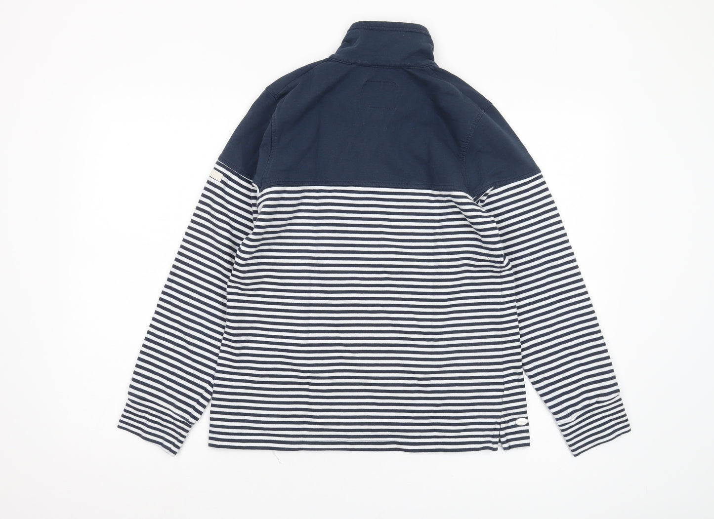 Regatta Women's Blue Striped Henley Sweatshirt Size 10