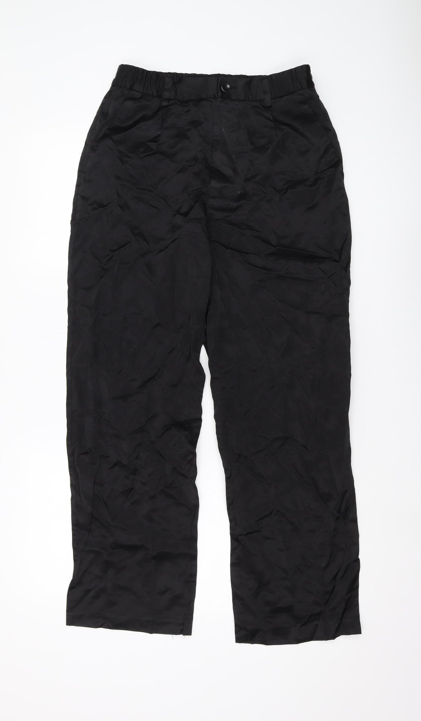 Zara Women's Black Regular Fit Trousers