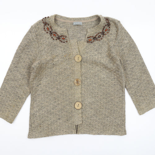 Marks and Spencer Women's Beige Cardigan Size L