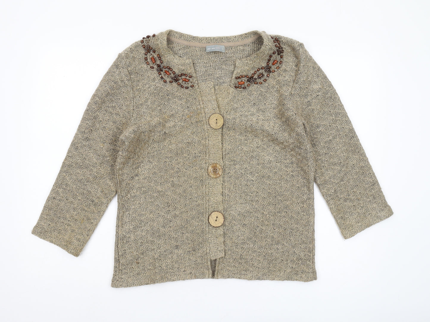 Marks and Spencer Women's Beige Cardigan Size L