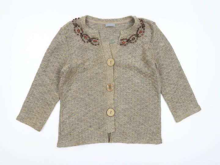 Marks and Spencer Women's Beige Cardigan Size L