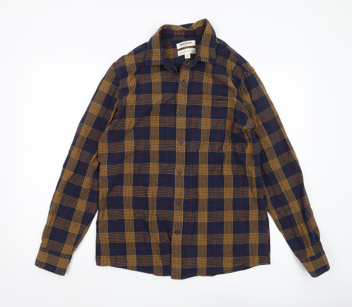 Goodthreads Men's Multicoloured Plaid Shirt Medium