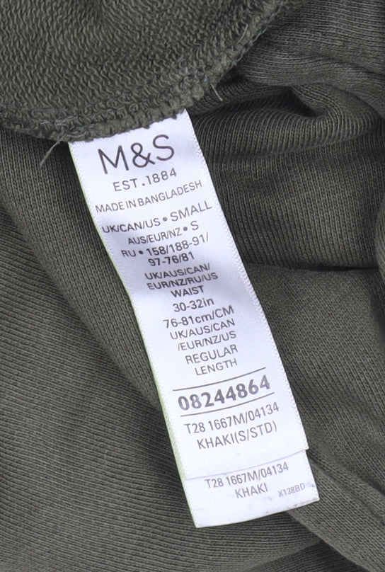 Marks and Spencer Men's Green Joggers S