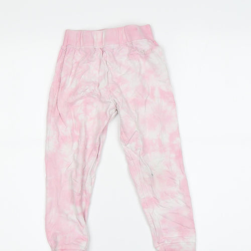 DKNY Girls Pink Tie Dye Jogger Leggings, Size 4 Years