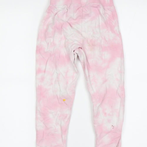 DKNY Girls Pink Tie Dye Jogger Leggings, Size 4 Years