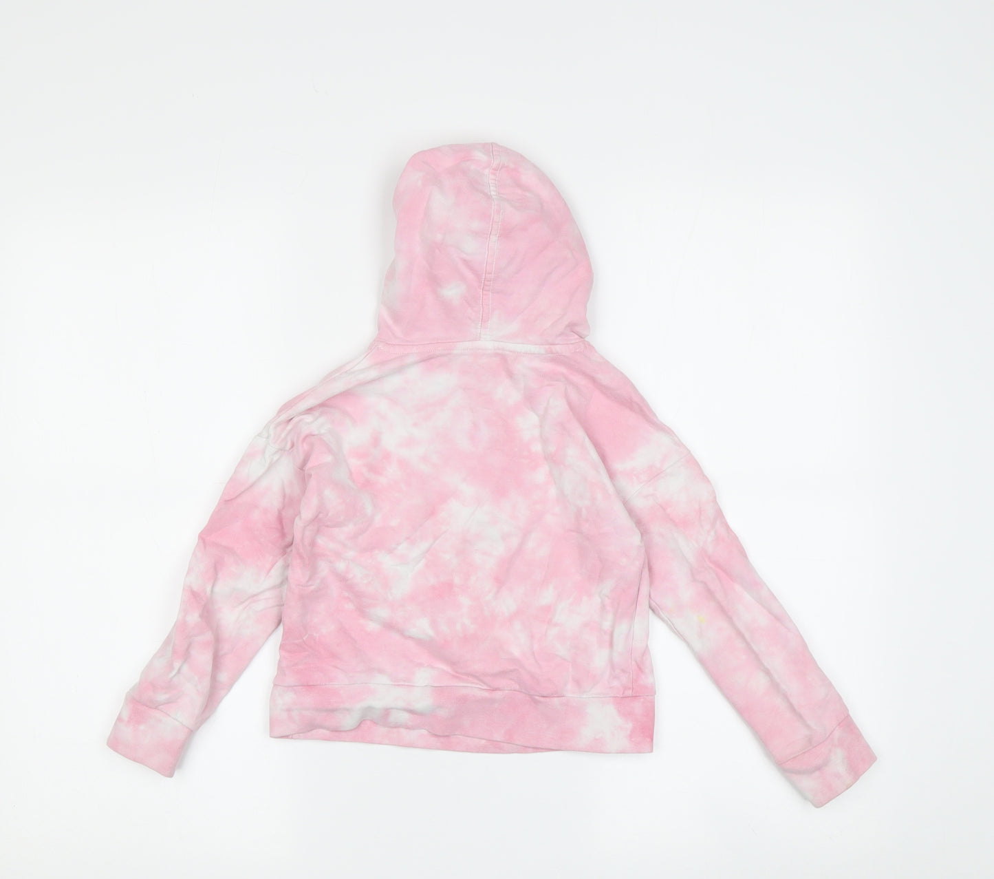 DKNY Girls Pink Star Tie-Dye Hoodie, 4 Years, Casual Pullover