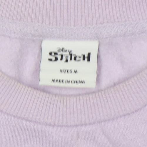 Disney Women’s Purple Stitch Sweatshirt Medium