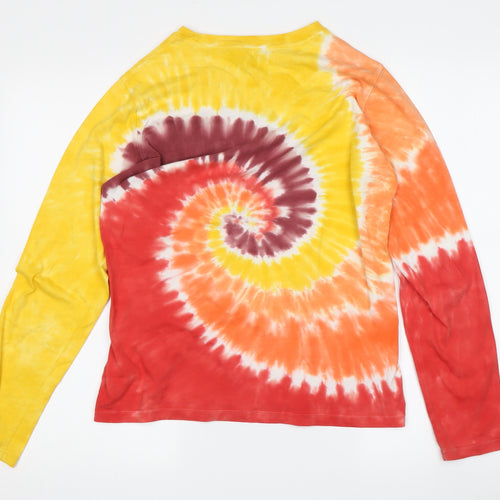 Lands' End Teens Retro Tie-Dye Long Sleeve T-Shirt