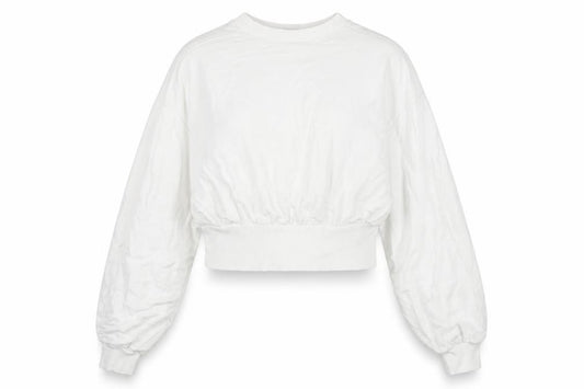 Front view of ASOS Women's White Pullover Sweatshirt, size 10