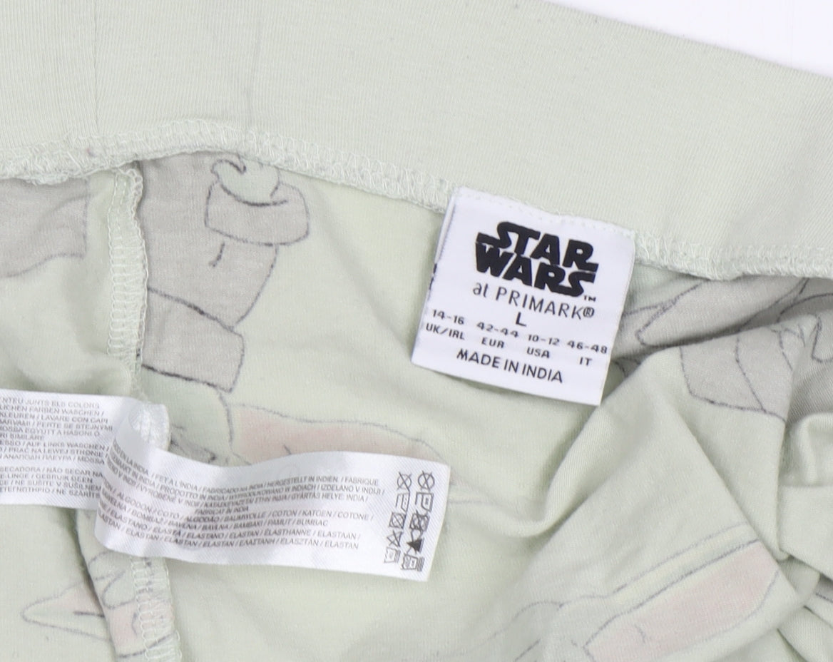 Primark Star Wars Unisex Green Pyjama Pants L
