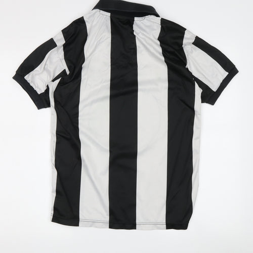 ScoreDraw Men's Black S Football Polo Jersey