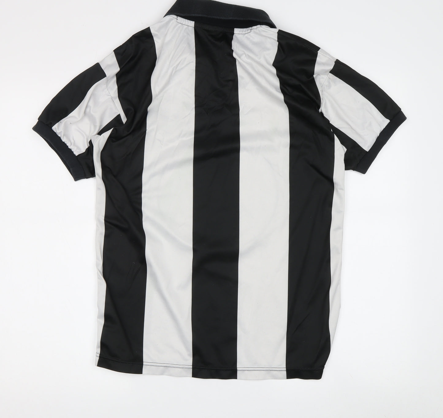 ScoreDraw Men's Black S Football Polo Jersey