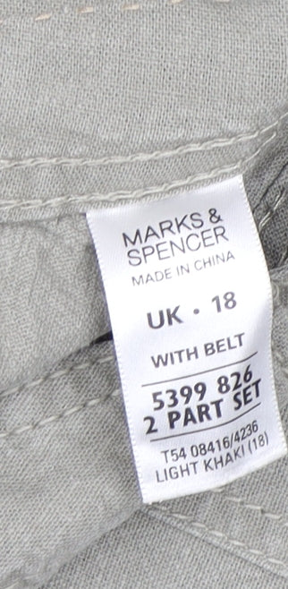 Marks and Spencer Beige Chino Women’s Shorts Size 18