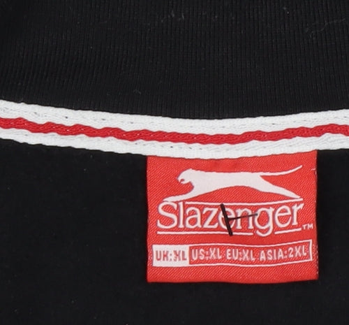 Slazenger Men's Black XL 1/2 Zip Sweatshirt