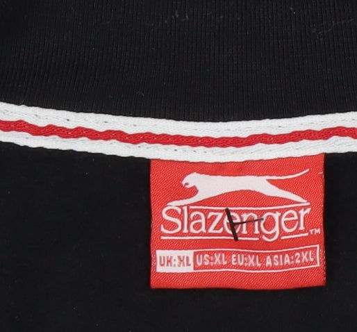 Slazenger Men's Black XL 1/2 Zip Sweatshirt
