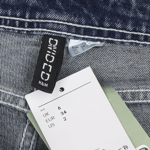 H&M Women's Blue Cropped Jeans Size 6