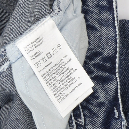 H&M Women's Blue Cropped Jeans Size 6
