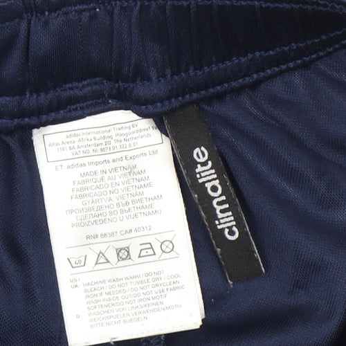 Adidas Boys Blue Athletic Shorts, Size 8-9 Years